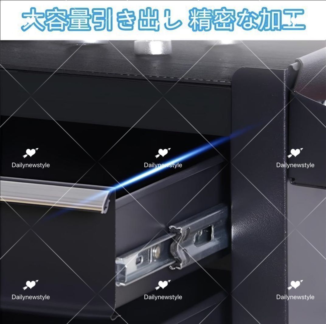 工具カートキャスター付きロック付き
