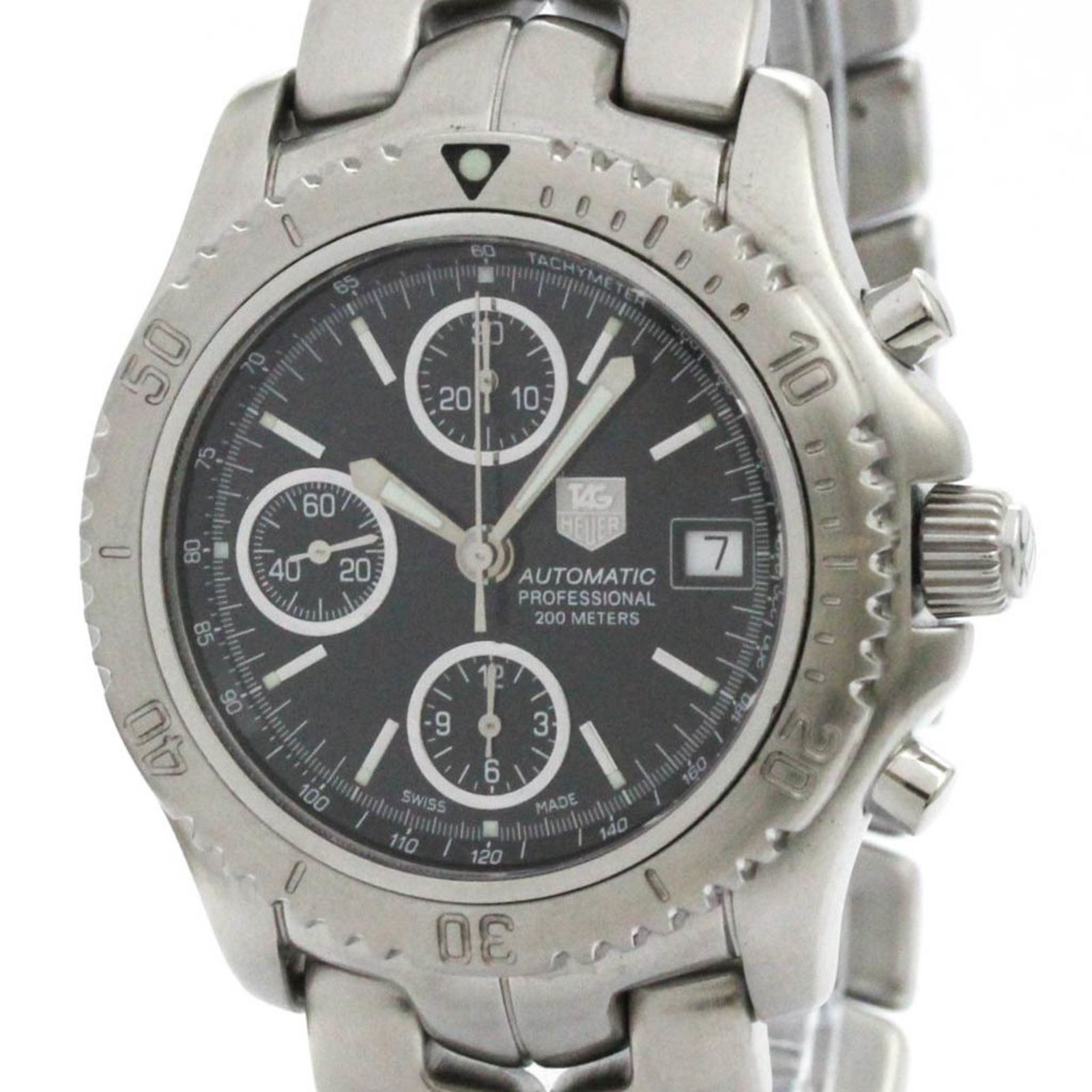 タグホイヤー TAG HEUER リンク クロノグラフ ステンレススチール 自動巻き メンズ 時計 CT2111 外装仕上げ済み