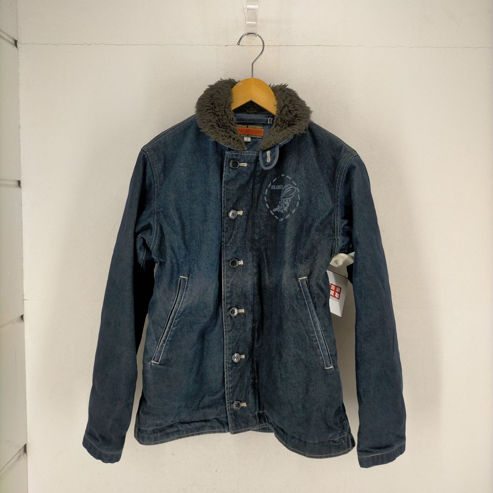 ユナイテッドカーバイバズリクソンズ UNITED CARR by BUZZ RICKSONS N-1 DECK JACKET DENIM メンズ  JPN：S