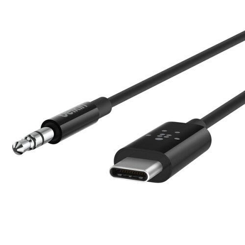 【新品・2営業日で発送】BELKIN RockStarUSB-Cto3.5mmオーディオケーブル(F7U079BT03-BLK)