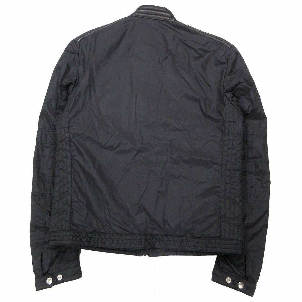 MONCLER MONCLER ERIK エリック レザー切替 ナイロン ライダース