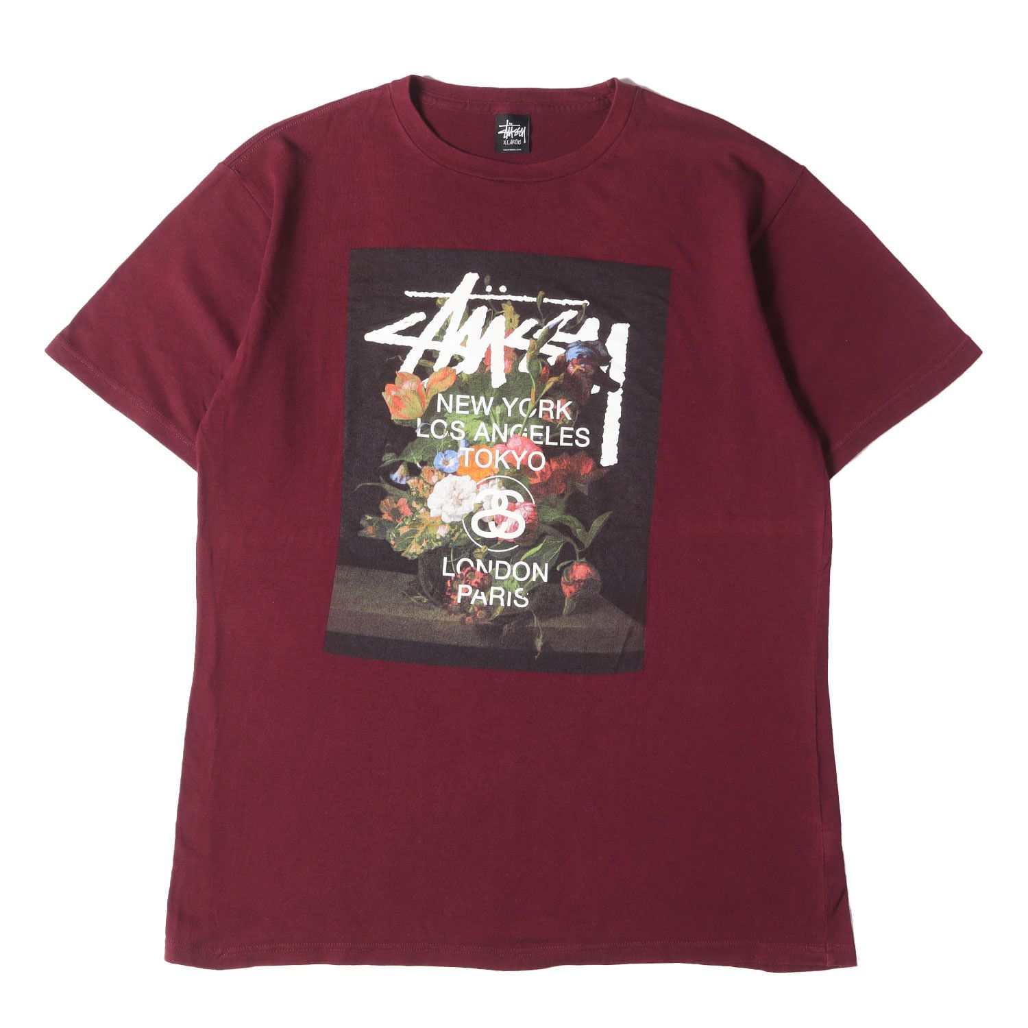 STUSSY ステューシー Tシャツ サイズ:XL / フラワー グラフィック 