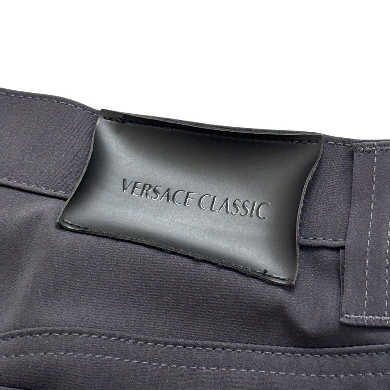 VERSACE ヴェルサーチ スラックスパンツ グレー 長ズボン メンズ 