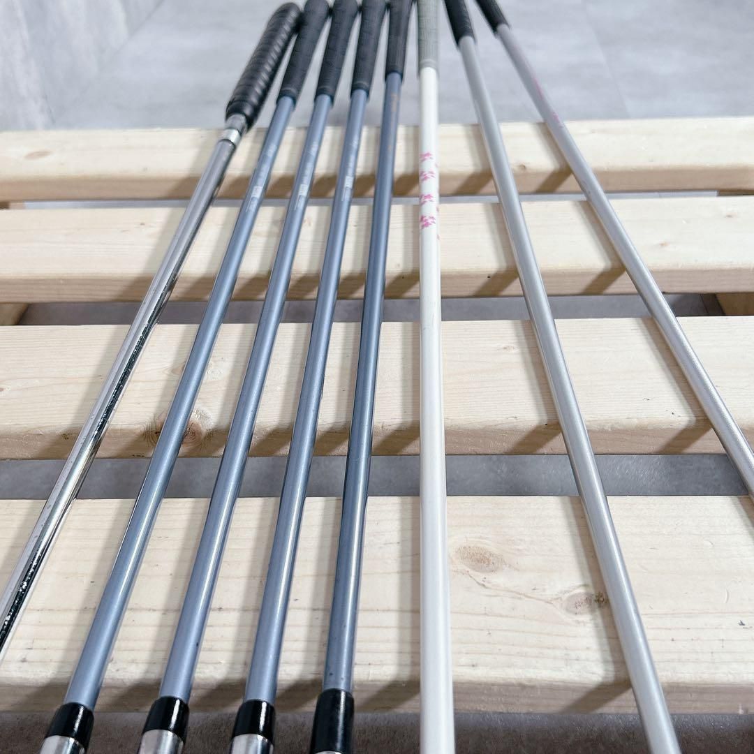 X 654 ミズノ エフィル 他 レディース ゴルフクラブ ハーフセット 9点 黒 ゴルフバッグ クラブセット 