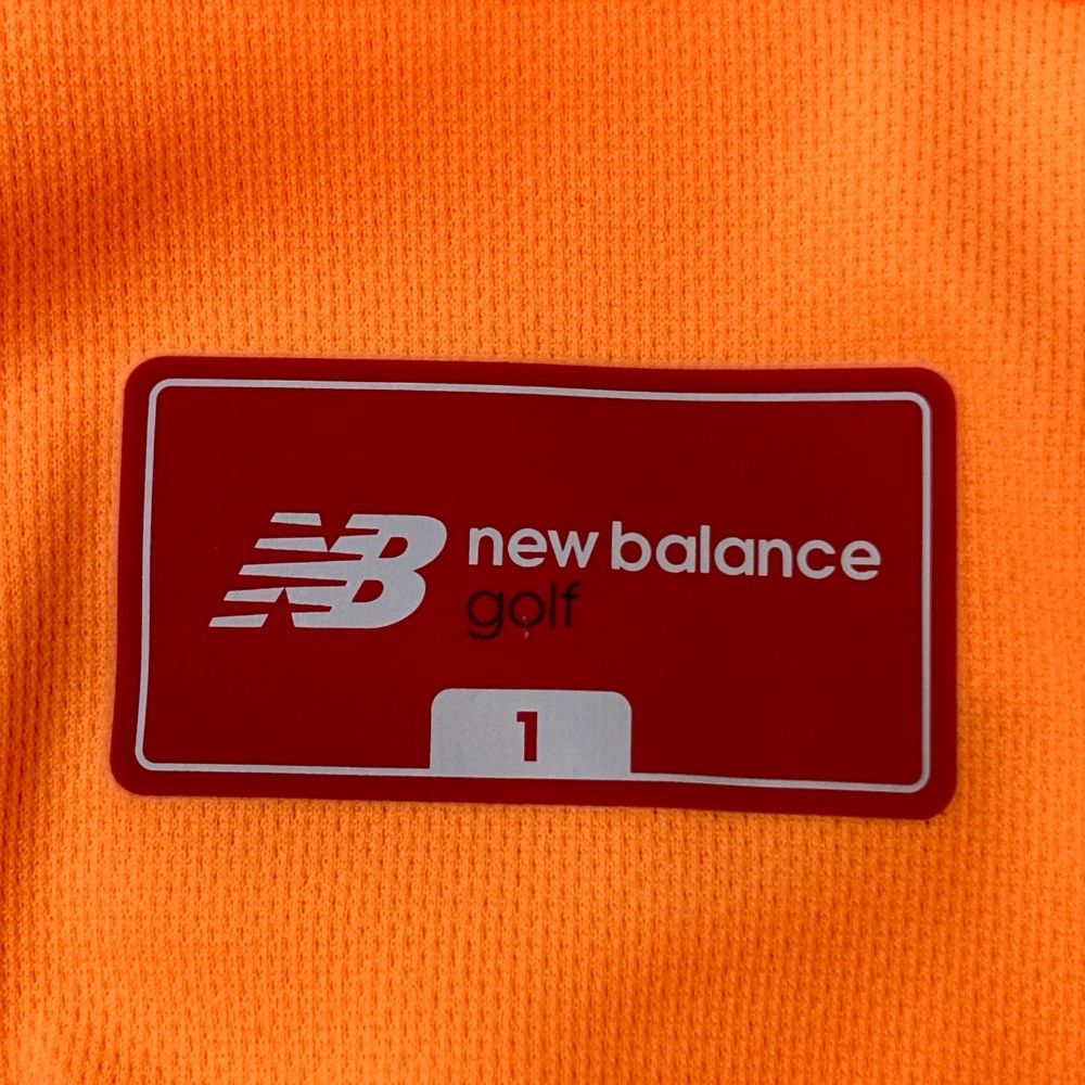 ニューバランスゴルフレディースモックネックシャツ オレンジ