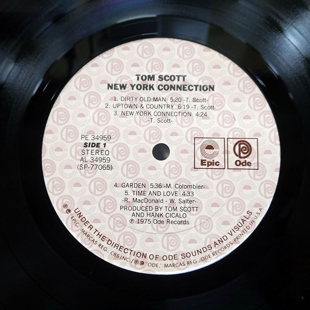 米 US盤 TOM SCOTT/NEW YORK CONNECTION/ODE PE34959 LP - メルカリ