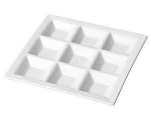 キ513-168 白磁九品プレート