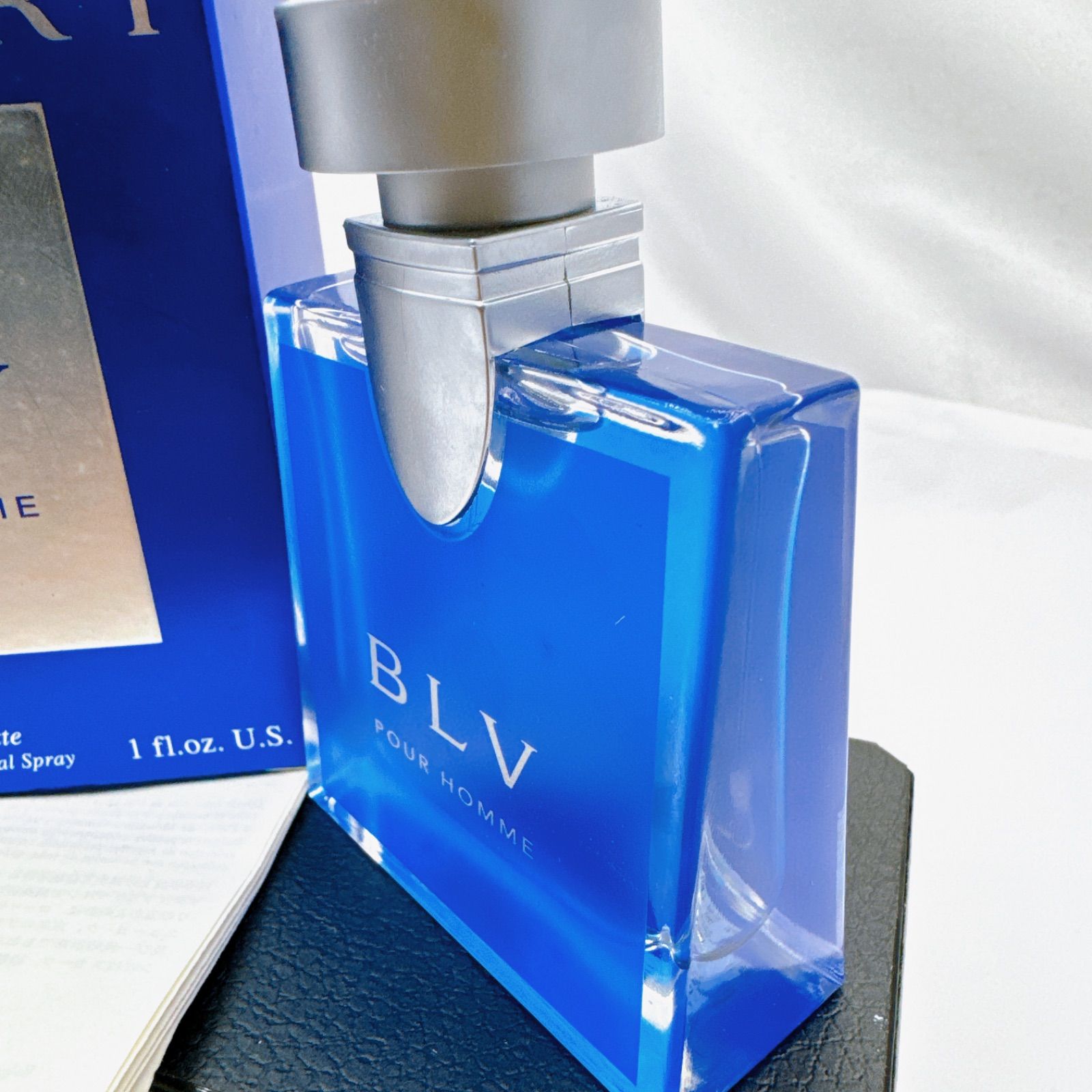 BVLGARI BLV 香水 青色 箱付き BVLGARI BLV POUR HOMME EAU DE TOILETTE（ブルガリ ブルー