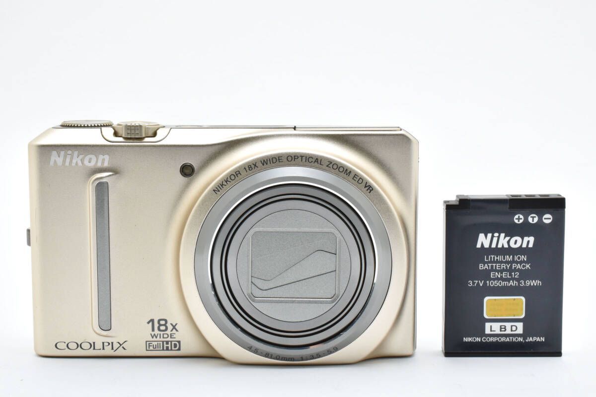 ニコン Nikon COOLPIX S9100 ゴールド コンパクトデジタルカメラ L37 6535