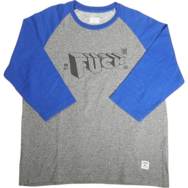 Size【XL】 SUPREME シュプリーム 08SS Fuck Raglan ラグラン7分丈 灰 【中古品-良い】 20813589