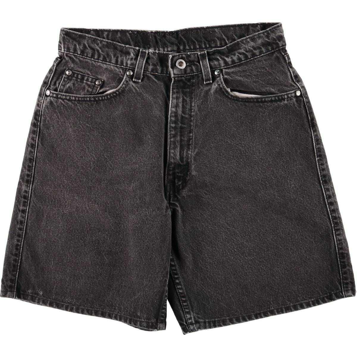 古着 リーバイス Levi s SILVER TAB シルバータブ ブラックデニムショーツ ショートパンツ メンズw30相当|eaa583306