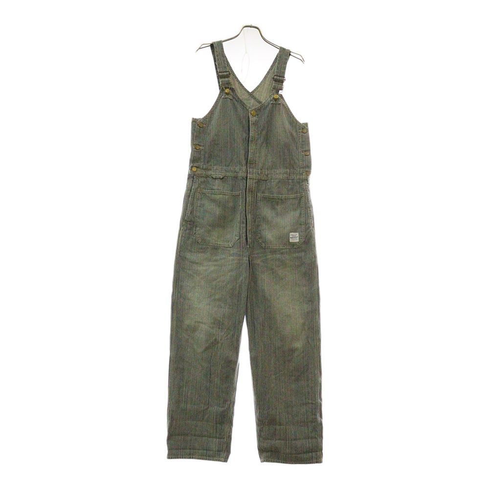 NEIGHBORHOOD ネイバーフッド 13AW BOOKER-H|C-PT ブッカー コットンストライプオーバーオール インディゴ|ホワイト 132ARNH-PTM06