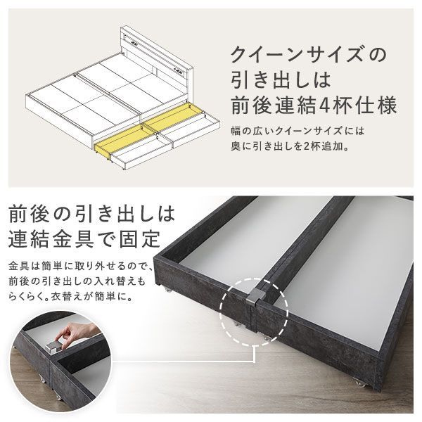 ダブル 国産ポケットコイルマットレス付