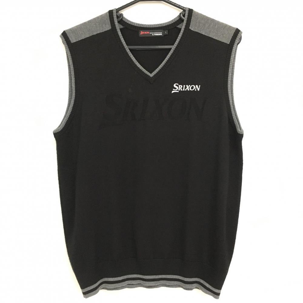 SRIXON/スリクソン ゴルフ Ｖネックベスト【ブラック/LL】新品！ SRIXON/スリクソン ゴルフ Vネックベスト【ブラック/LL】新品！ 楽天