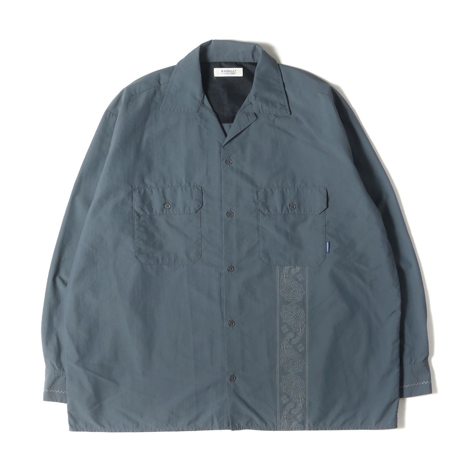 美品】RADIALL ラディアル シャツ グレー サイズ:S | 20SS ペイズリー 