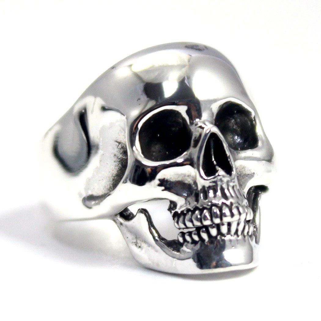 RingSize:15 [世界のアクセサリー カルメロ] good vibrations グッドバイブレーション スカル ドクロ ガイコツ リング 指輪 (15)