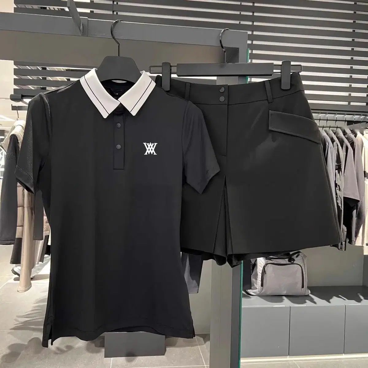 ANEW レディース ゴルフウェア 半袖 襟付きTシャツ ポロシャツ 2COLOR