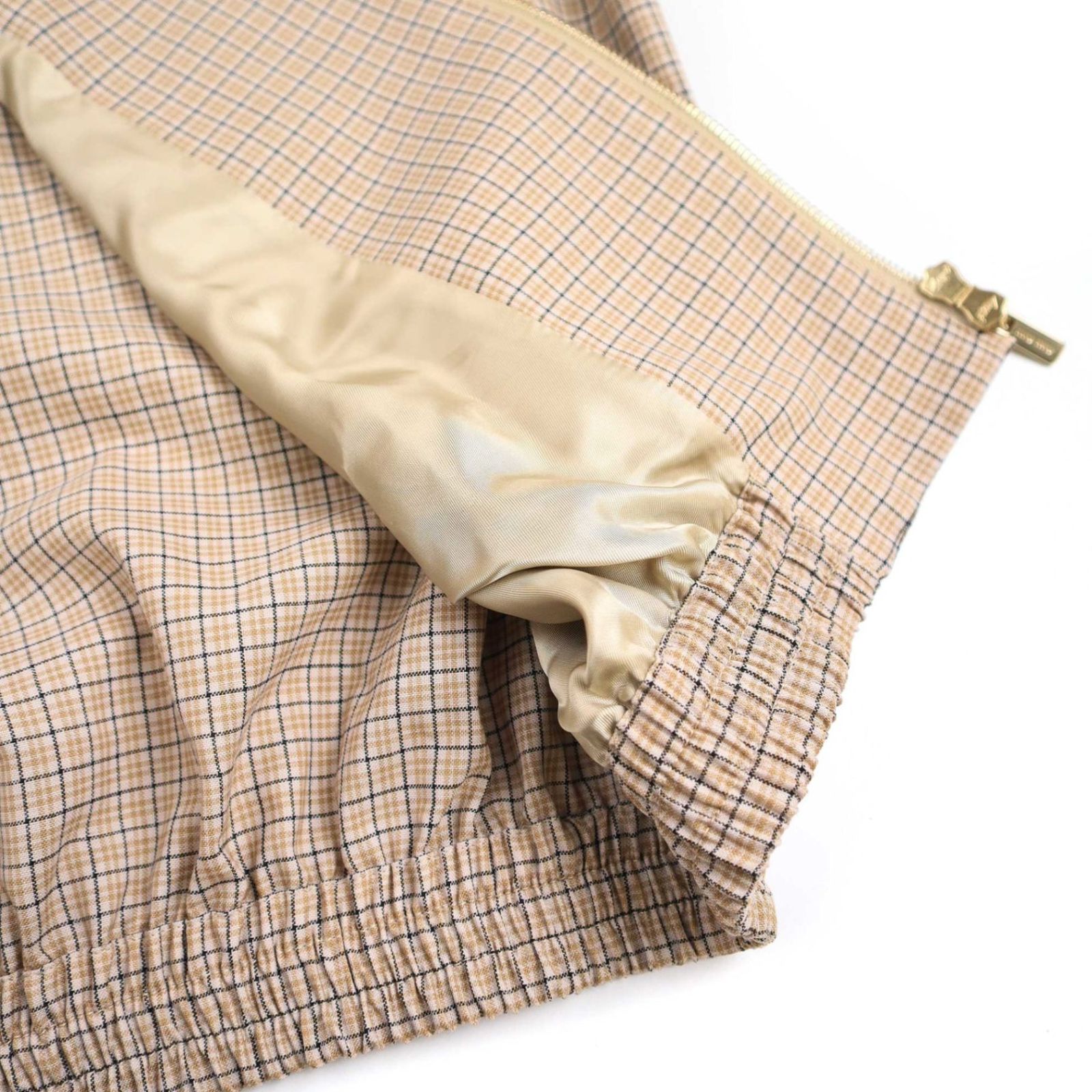 miu miu ミュウミュウ 23AW Checked Blouson Jacket チェック miu miu ミュウミュウ 23AW Checked Blouson Jacket チェック