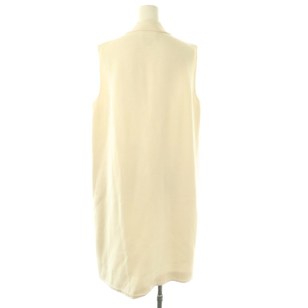 セオリー Theory CREPE VEST ロングジレ ベスト 2 オフホワイト HK OS