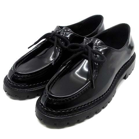 サンローラン パリ SAINT LAURENT PARIS マロ ダービー シューズ レザー MALO DERBY 687532 ブラック 黒 40 約25cm 新品同様