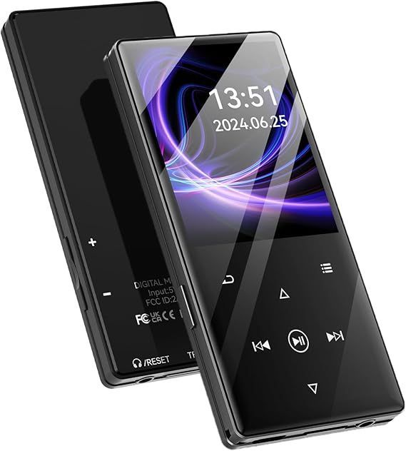 【在庫処分】MP3プレーヤー 32GB 最大128GBまで拡張可能 SDカード対応 HIFI音質 スピーカー搭載 音楽プレーヤー  Bluetooth5.0 mp3プレーヤー 2.4インチ大画面 光るタッチボタン 多機能デジタルオーディオプレーヤー スト