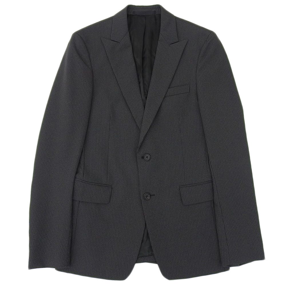 美品 PRADA ジャケット テーラード 美品 プラダ PRADA テーラードジャケット ウール素材 ネイビー L