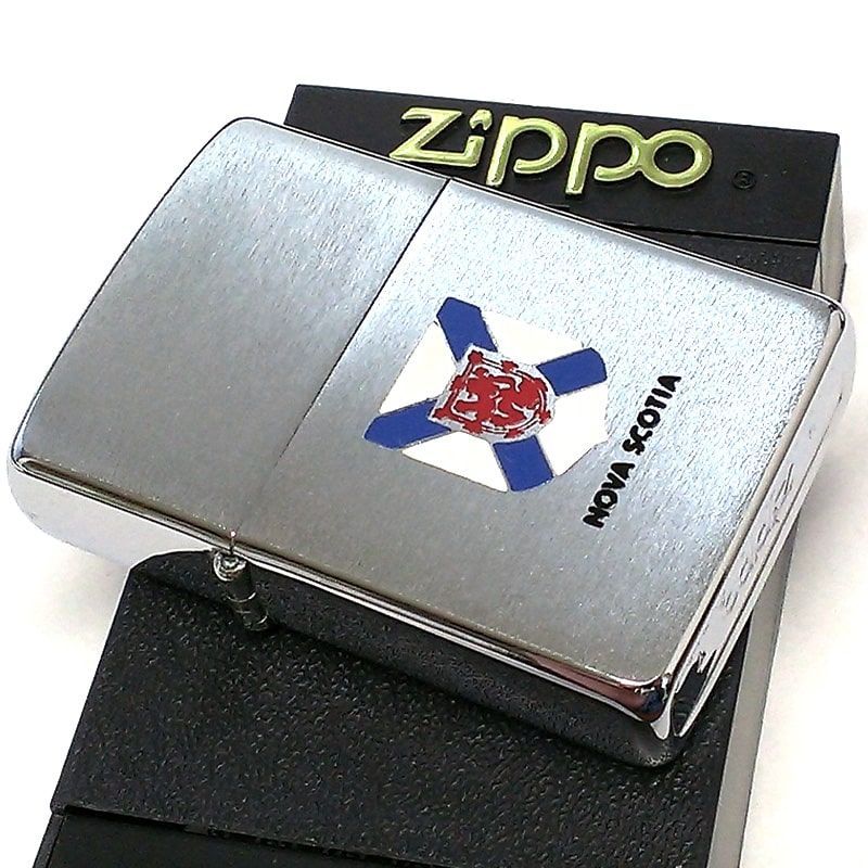 ZIPPO ライター カナダ製 1989年製 オンタリオ製 ノバスコシア州 州旗 