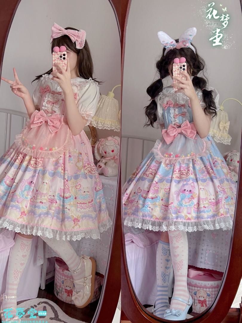 25年 コスプレ ドレス ロリータセット 仮装 オリジナル 洋服 ロリータ ワンピース 撮影会 舞台 イベント 花夢堂-42