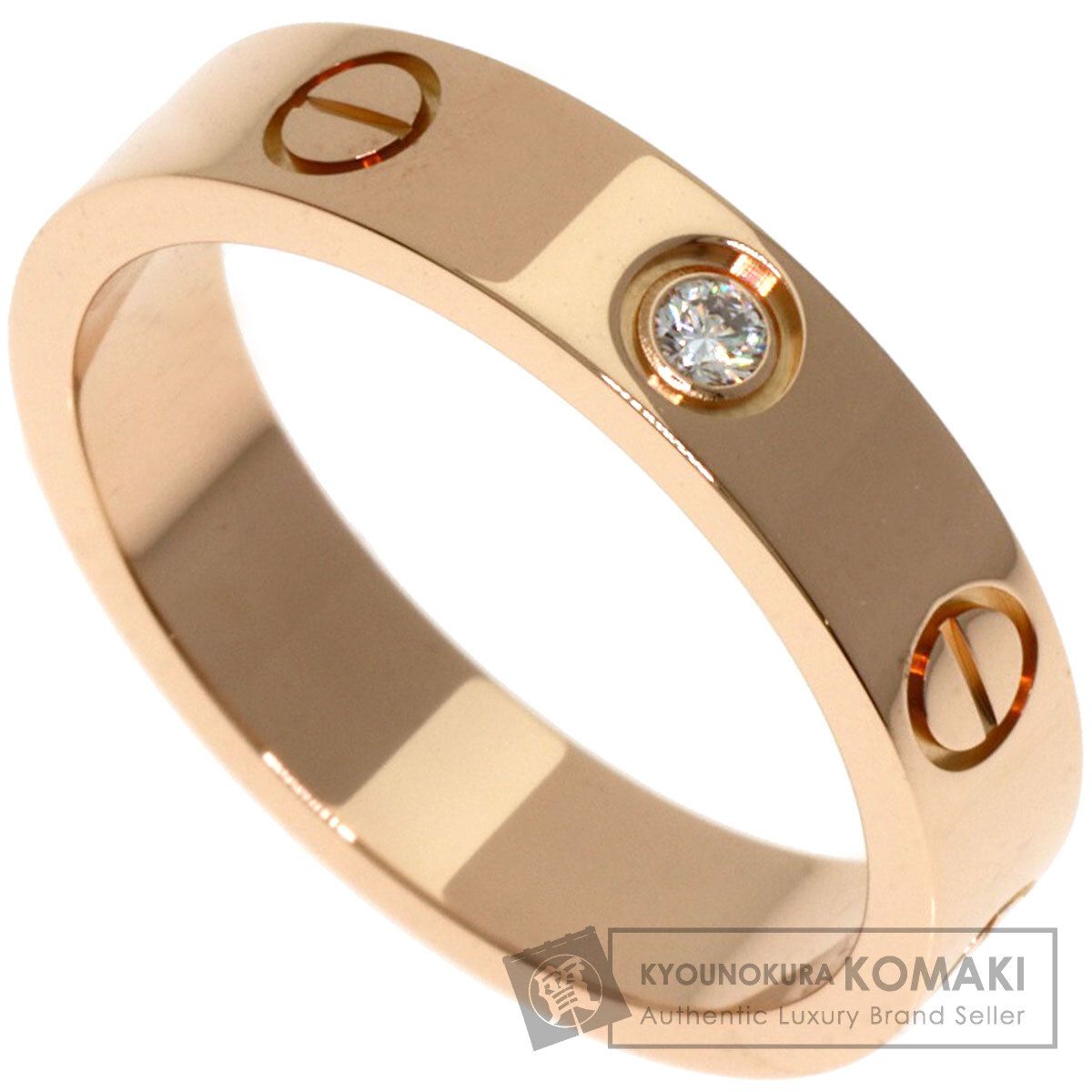 Cartier カルティエ ミニラブリング/K18WG/ケース+箱付/49号/ CARTIER カルティエ ミニ ラブリング 1P ダイヤモンド #49