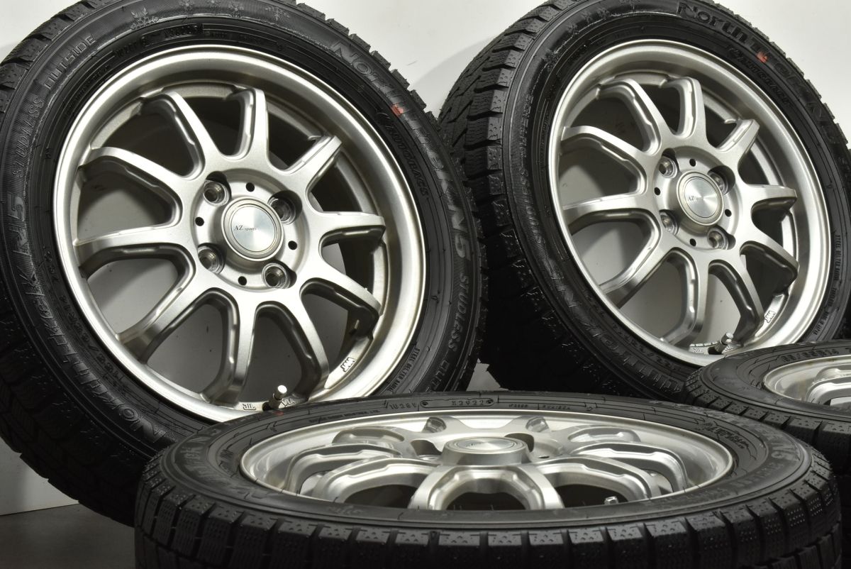 交換用に AZスポーツ 14in 4.5J 45 PCD100 ノーストレック N5 155|65R14 N-BOX N-ONE サクラ デイズ アルト ワゴンR タント ムーブ