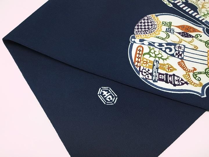 平和屋本店□極上 本場筑前博多織 草木染 手織工房 染匠：小森久 八寸