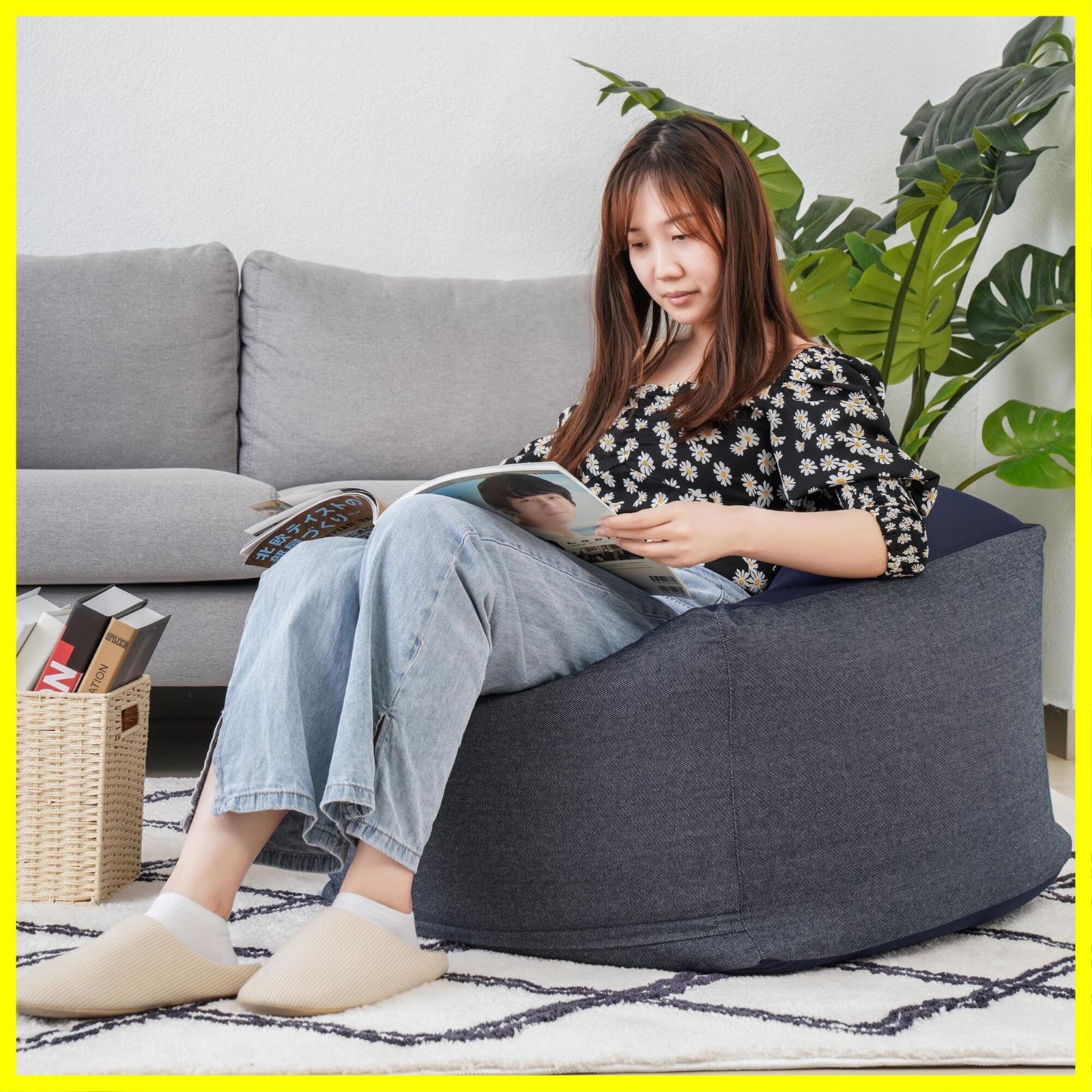 新品未使用】体にフィットするソファ よら 洗えるソファカバー付き