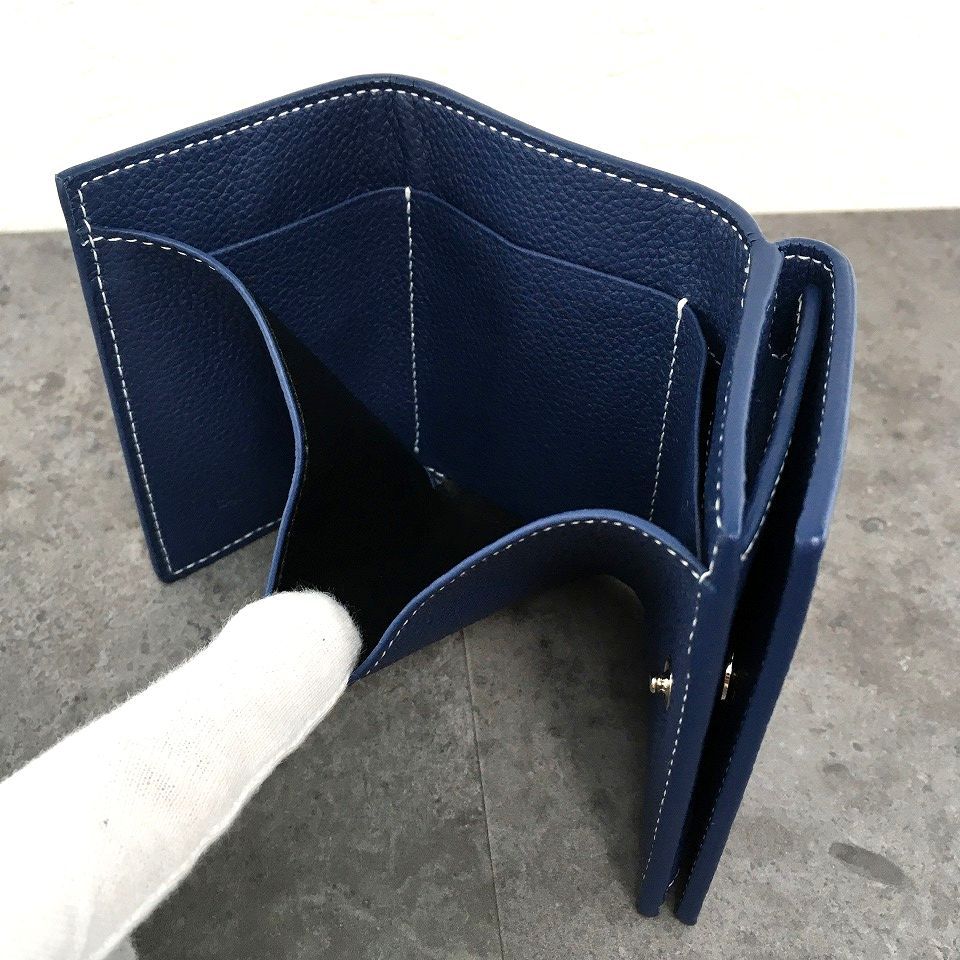 送料込み！ 未使用品 SAINT LAURENT コンパウトウォレット ブルー 526  