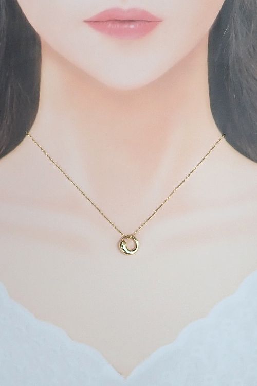ティファニー エターナルサークル ネックレス K18イエロー
