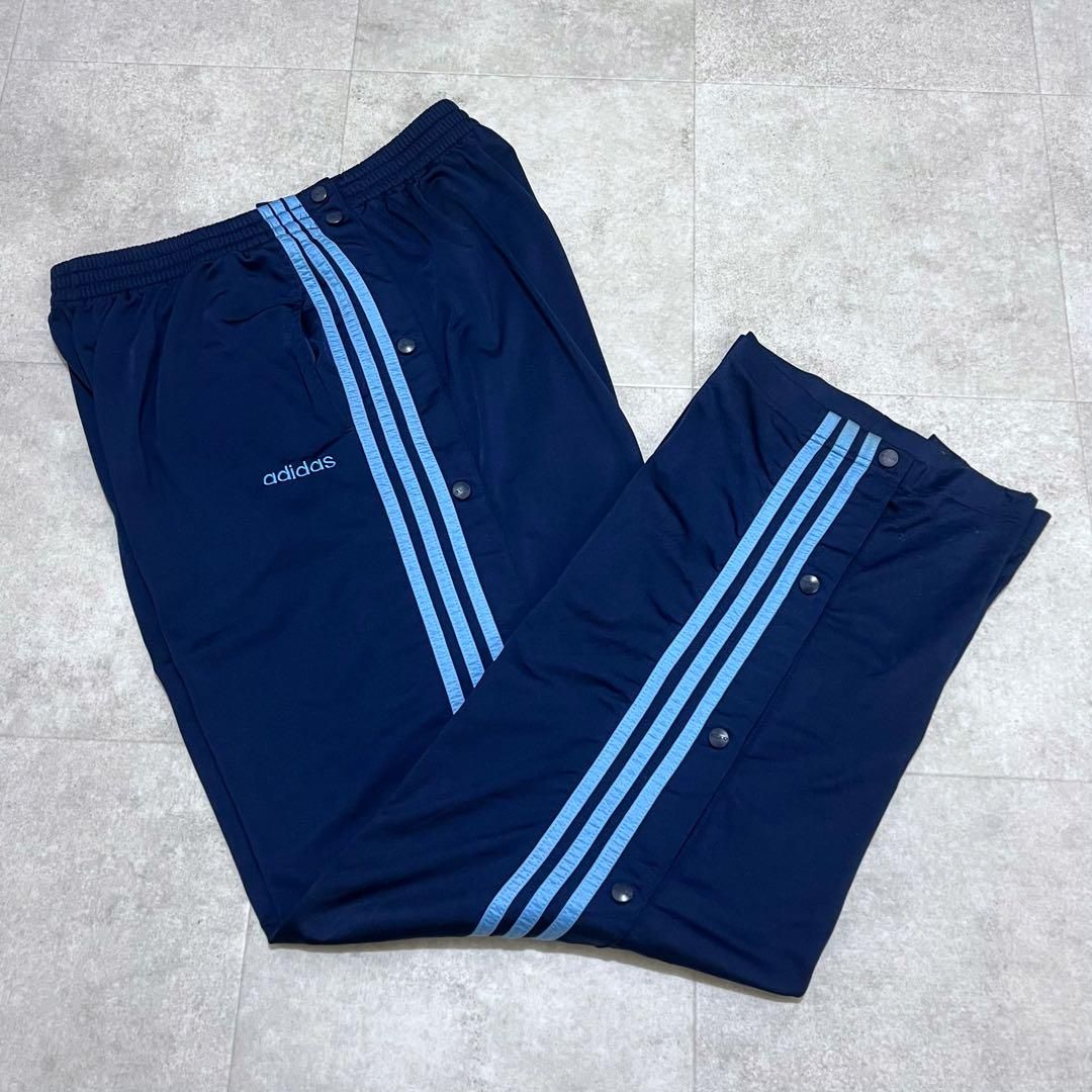 未使用 adidas アディダス スナップ トラックパンツ Lサイズ 00s アディダス adidas トラックパンツ スナップボタン ジャージ L