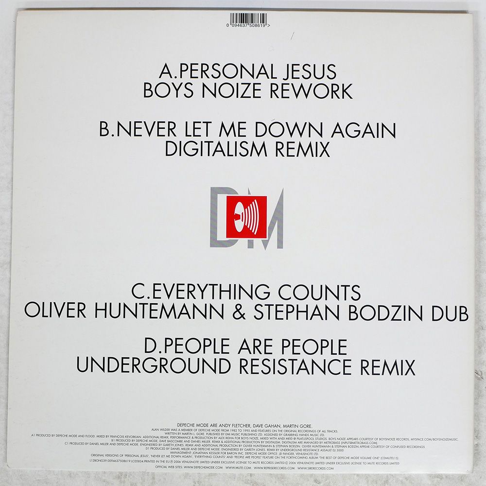 ヨーロッパ盤 DEPECHE MODE REMIXES MUTE 12 その他 レコード CD DVD ブルーレイ