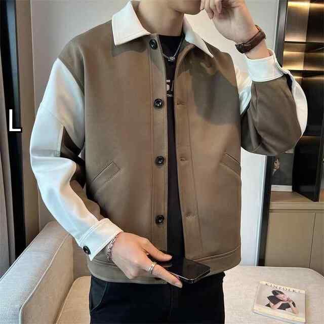 人気，人気SALE[L]メンズ  服 シンプル ファッション オシャレ 大人 かっこいい 大きいサイズ ストリート 紳士服 ジャケット ハイエンド ストリートワークジャケット 春秋 その他