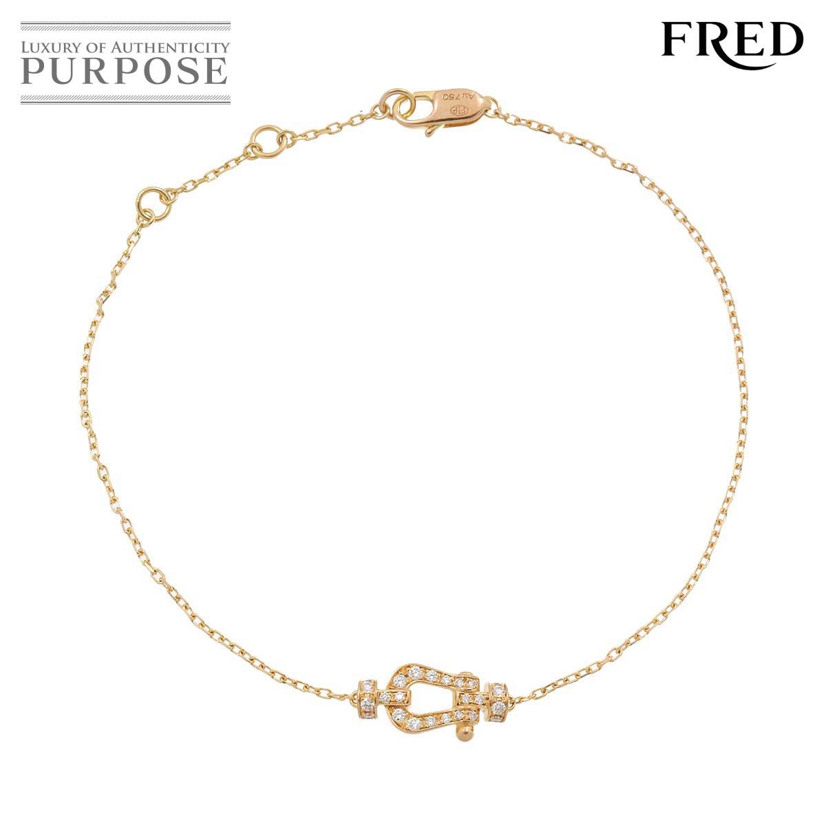 フレッド FRED フォース10 SM フル ダイヤ ブレスレット 17cm スモール 