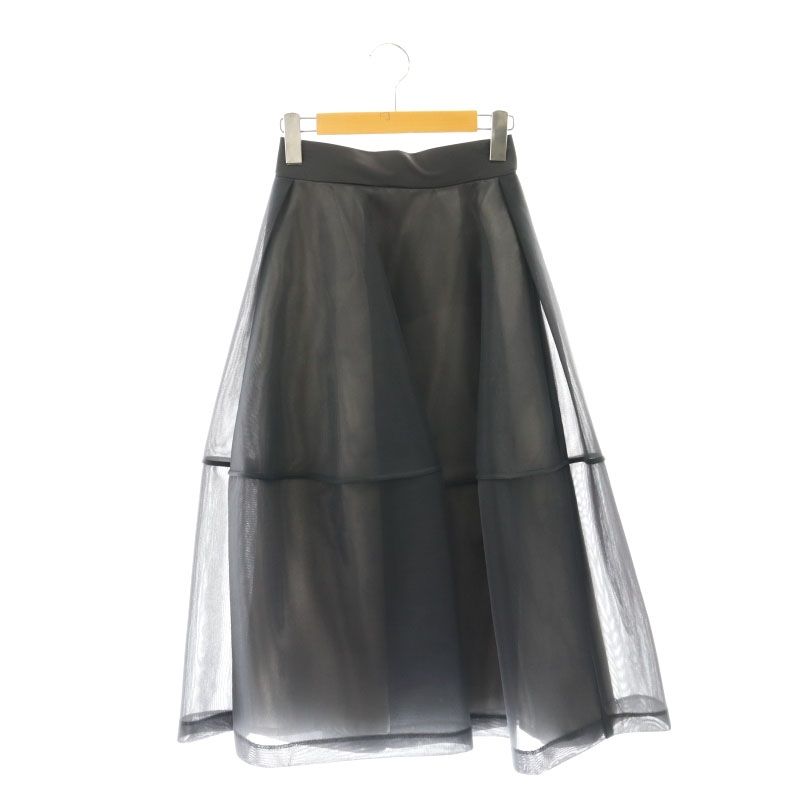 新色グレー】lig. リグドット sheer volume skirt S（lig. リグドット 