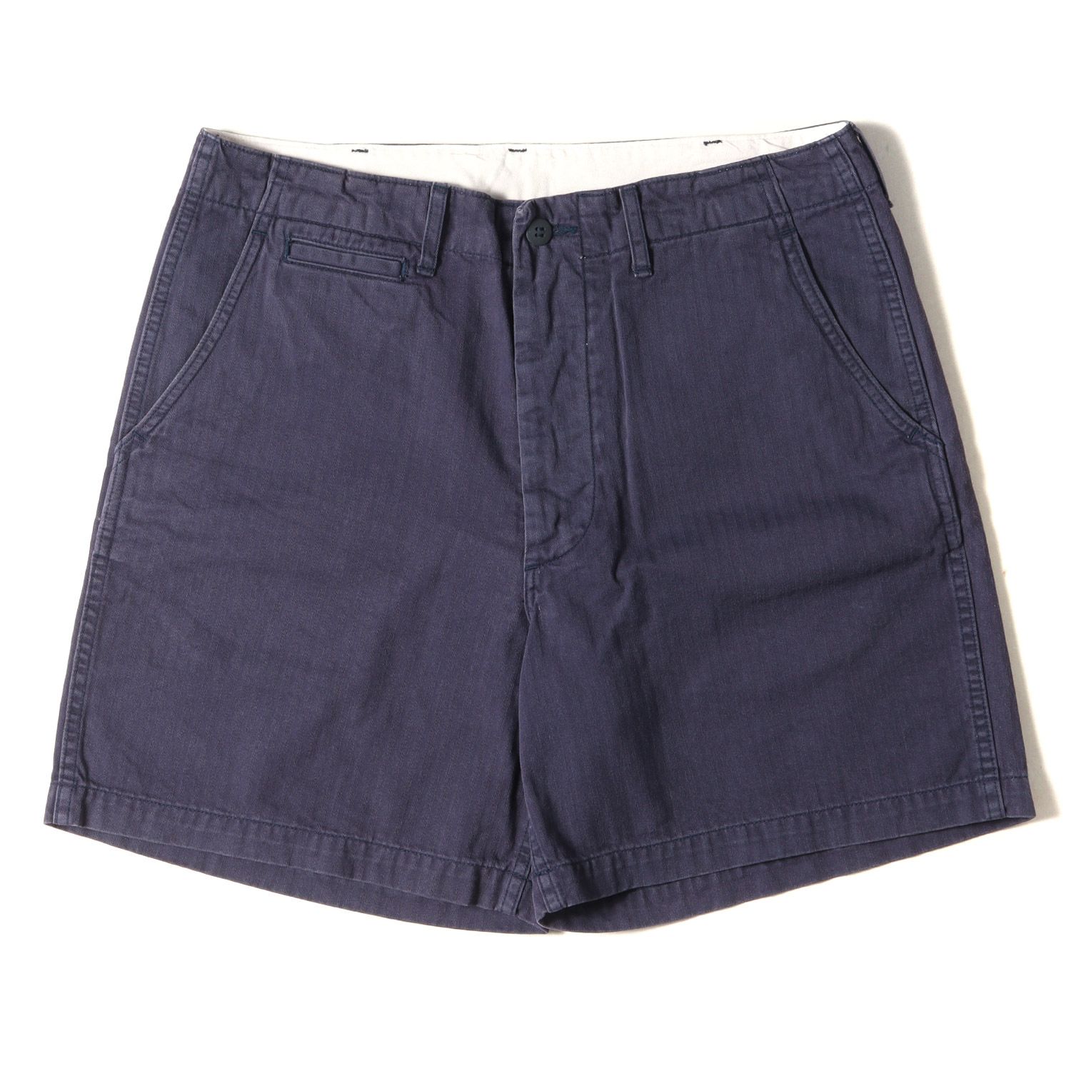 美品】STANDARD CALIFORNIA スタンダードカリフォルニア パンツ サイズ:32 22SS ヘリンボーン コットン ショートパンツ SD  HERRINGBONE SHORTS ボトムス ショーツ ネイビー 紺 日本製 ブランド カジュアル - メルカリ