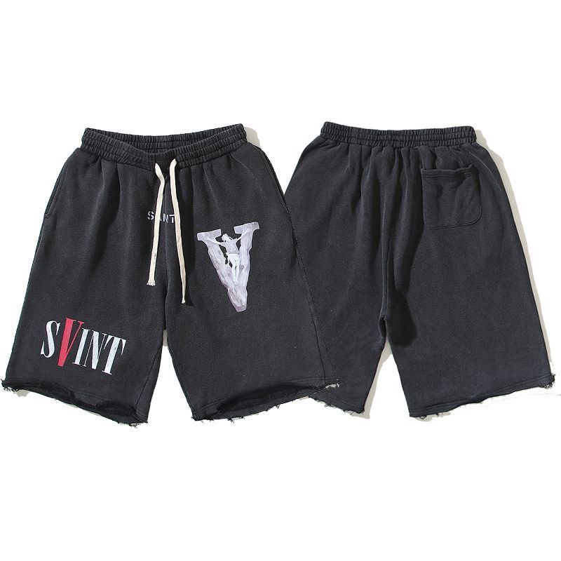 エレガンス セントマイケル x VLONE コラボ ロゴプリント スウエット ショートパンツ ユニセックス 在庫一掃