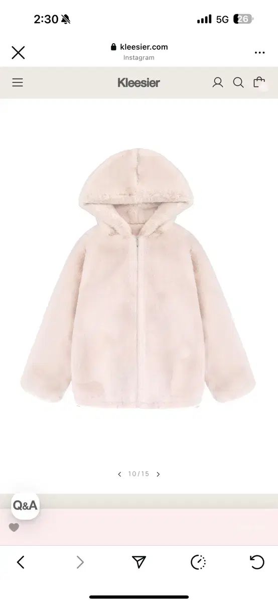 ピーチプディングファージャケット