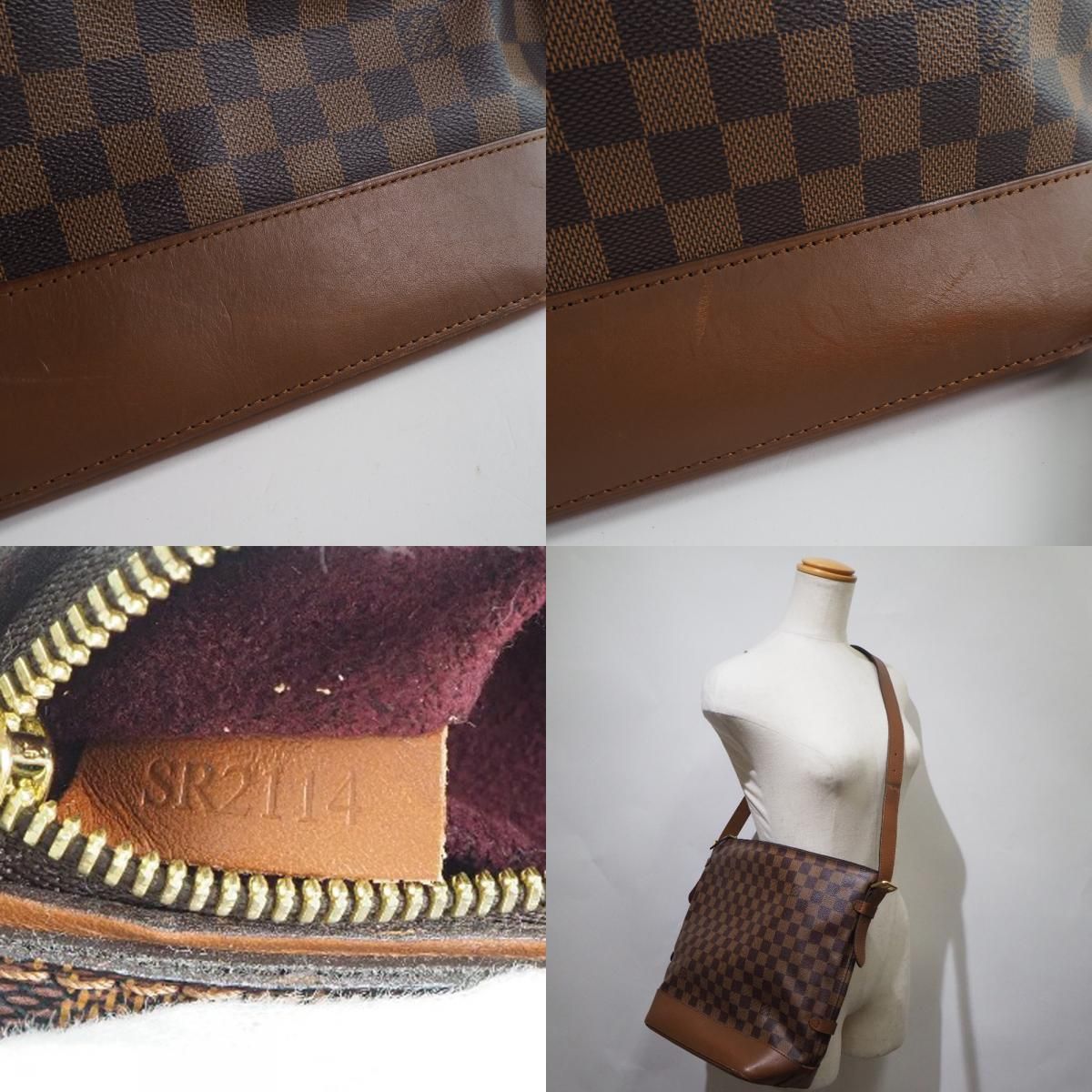 【LOUIS VUITTON】ルイ・ヴィトン ディアヌ ワンショルダー N41544 ダミエキャンバス 茶 SR2114 レディース ショルダーバッグ