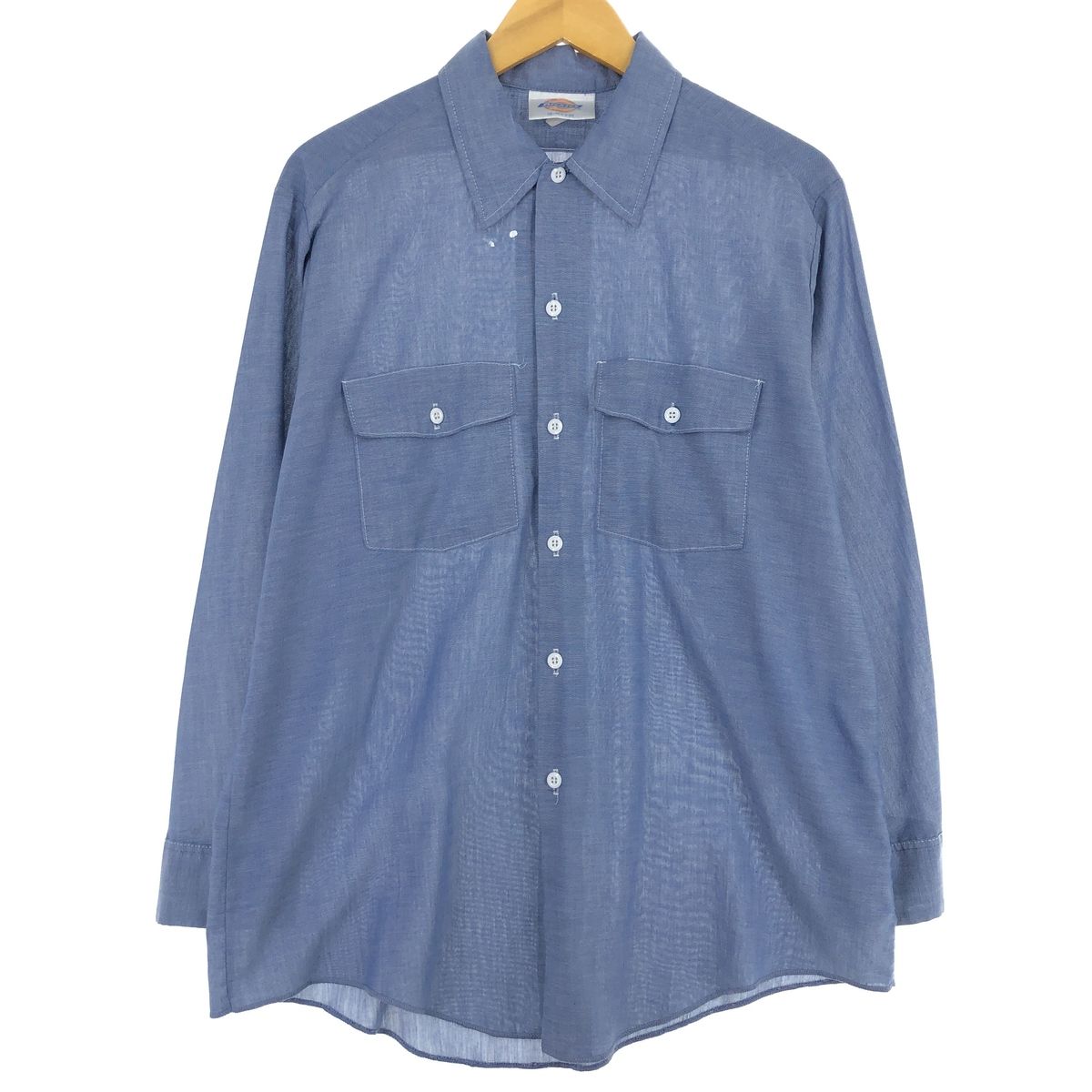 古着 ディッキーズ Dickies 長袖 ワークシャツ USA製 メンズL/eaa443639