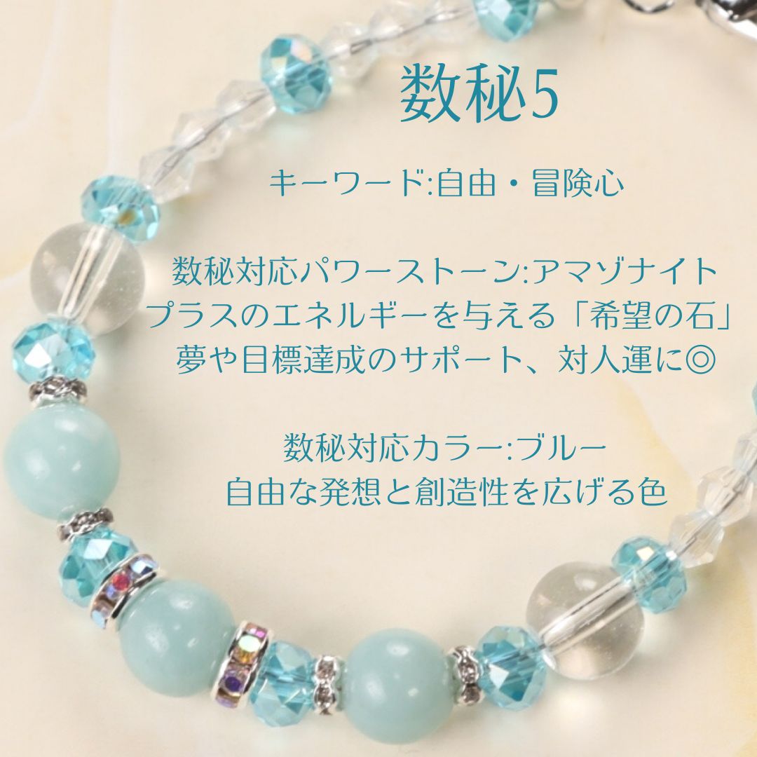 パワーストーンブレスレット5*アマゾナイト