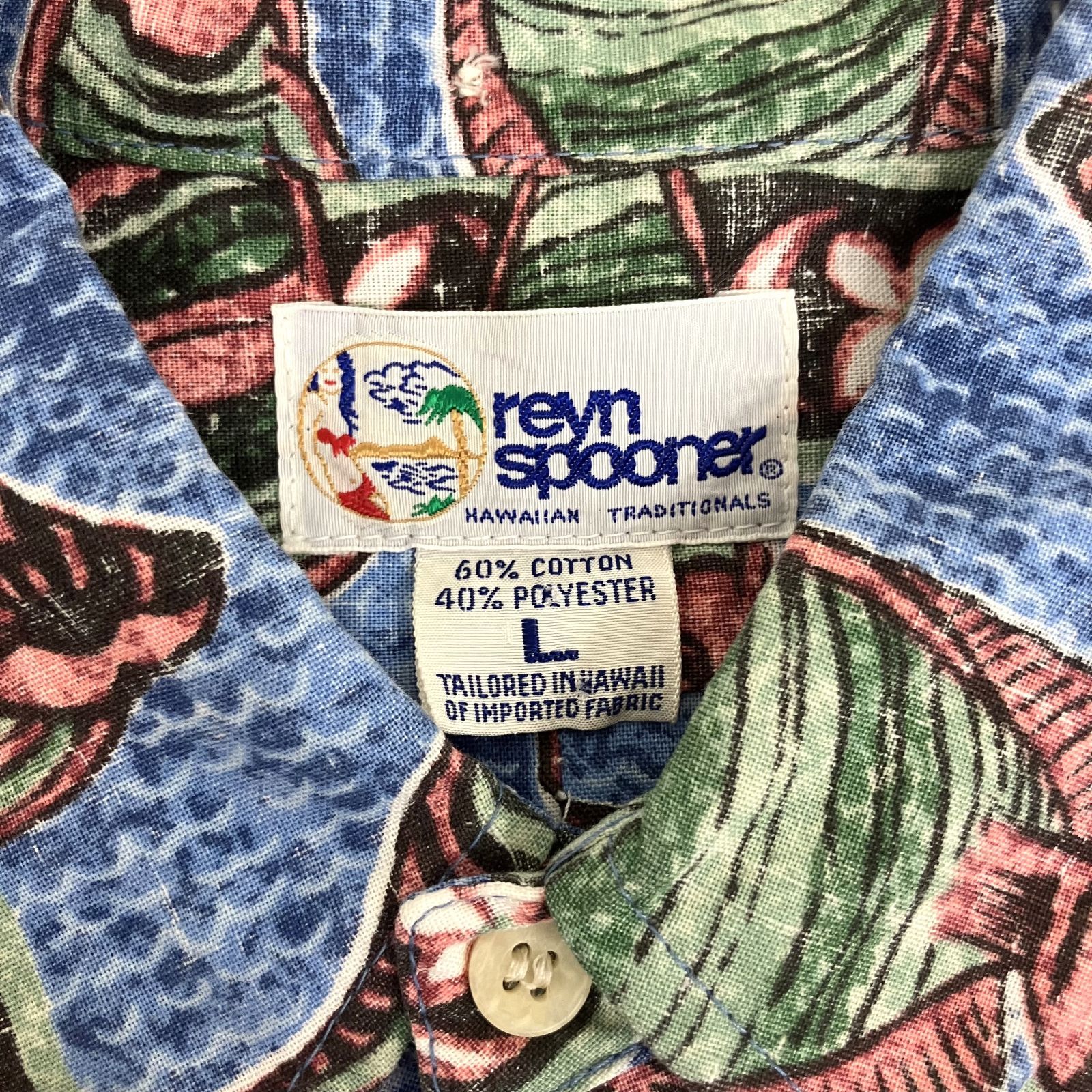 未使用タグ付き】reyn spooner レインスプーナー アロハシャツ 