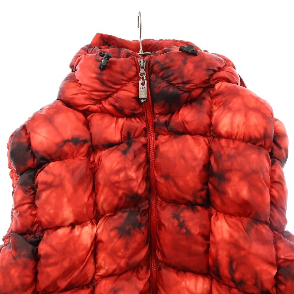 DIESEL (ディーゼル) 23AW W-Ralla-SL Jacket タイダイ柄 ダウンベスト 
