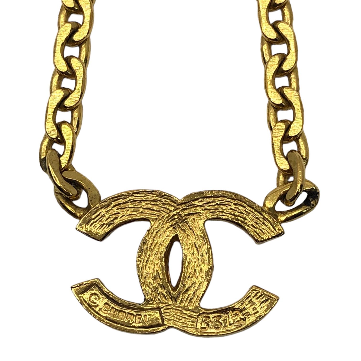 CHANEL(シャネル) 70's coco mark rhinestone chain necklace