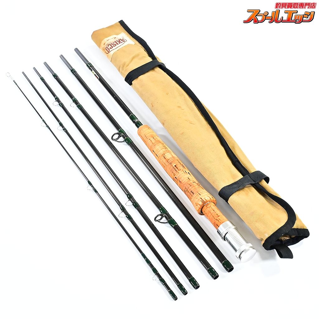 アキスコ GF908-6 9.0ft 8 6ピース 仕舞50cm パックロッド フライロッド AXISCO ヤマメ イワナ K_092 v43417