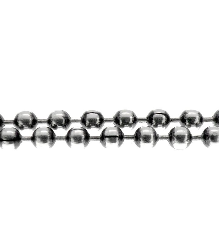 美品 CHROME HEARTS シルバー ボール チェーンネックレス 64cm クロムハーツ（Chrome Hearts） ネックレス シルバー925 ボール